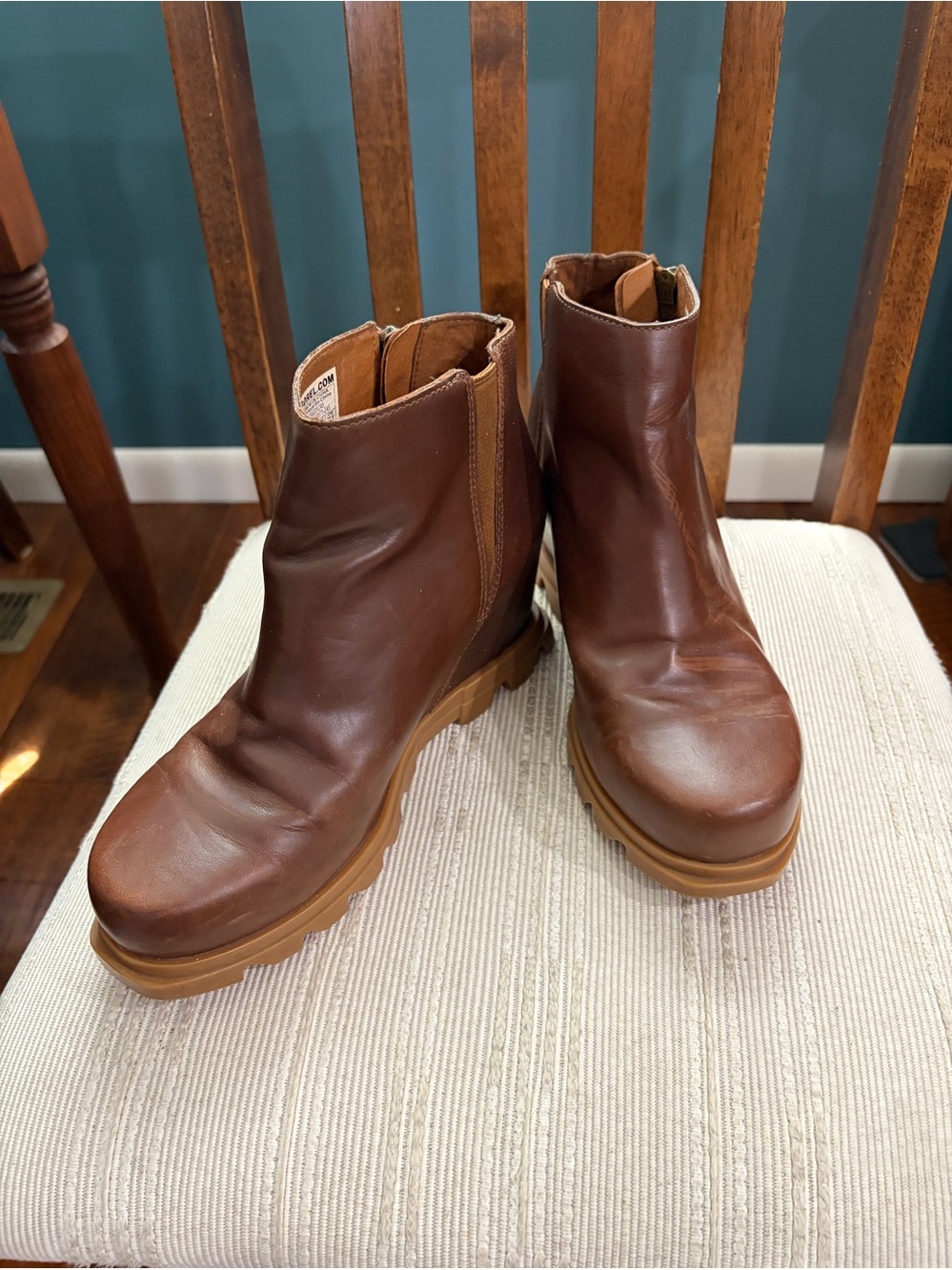 SOREL side zip hidden heel ankle boots